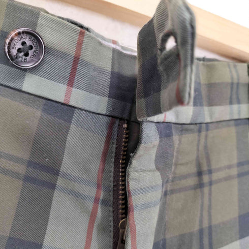 ブルックスブラザーズ BROOKS BROTHERS チェック柄 ストレート スラックスパンツ メンズ w