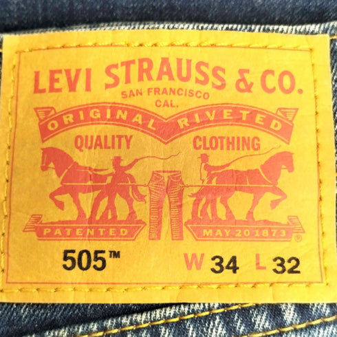 リーバイス Levis ボタン裏3757 505 デニムパンツ メンズ 34