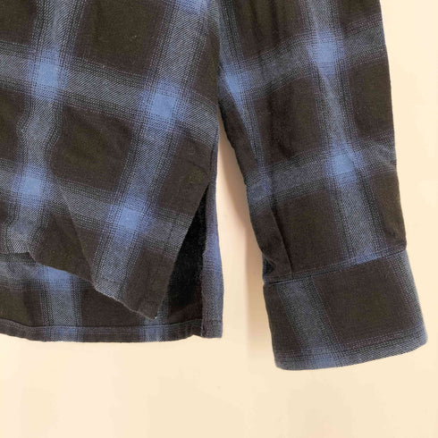 ハイドアンドシーク HIDE AND SEEK 23AW Ombre Check L/S Shirt オンブレチェック 長袖 シャツ メンズ M