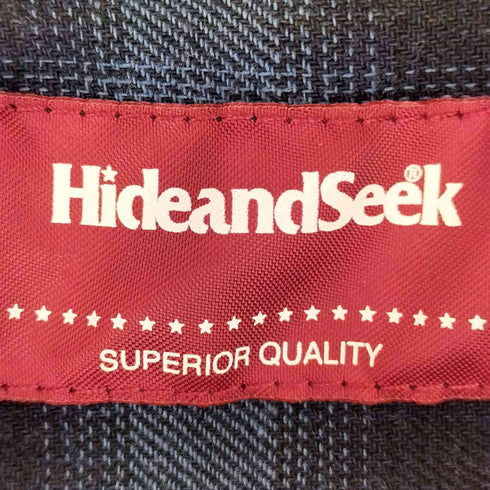 ハイドアンドシーク HIDE AND SEEK 23AW Ombre Check L/S Shirt オンブレチェック 長袖 シャツ メンズ M