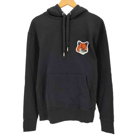 メゾンキツネ MAISON KITSUNE Large Velvet Fox Head Patch Hoodie ラージ ベルベットフォックスヘッド パッチ パーカー メンズ M