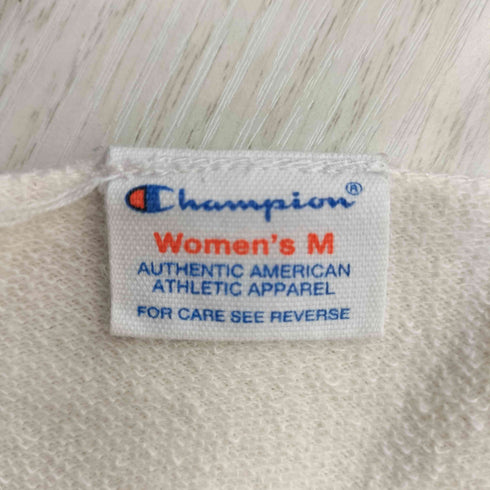 チャンピオン Champion フロントロゴプリント ボートネック ラグランスウェット 半袖 Tシャツ レディース JPN:M