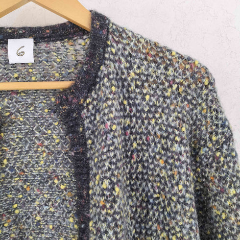 ロクビューティーアンドユースユナイテッドアローズ 6 BEAUTY & YOUTH UNITED ARROWS 25AW ミックスニットカーディガン レディース FREE