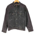 リーバイス Levis 80-90s 57507 ボタン裏43 オレンジタブ 先染め ブラック デニムジャケット メンズ M