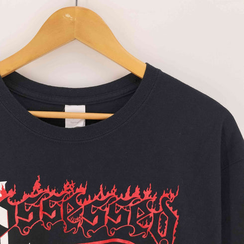 GILDANボディ デス メタル バンド 1ST アルバム プリント S/S Tシャツ メンズ import:L