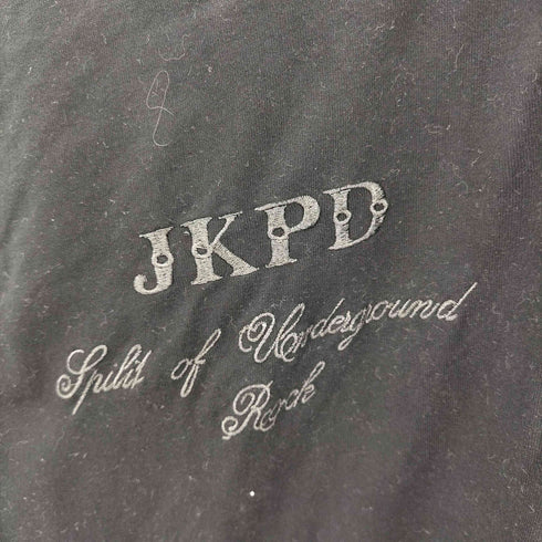 JKPD ジャンキーパラダイス ロゴ 刺繍 スカル トランプ 大判プリント ポロシャツ メンズ JPN:L