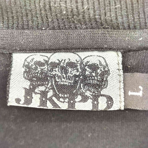 JKPD ジャンキーパラダイス ロゴ 刺繍 スカル トランプ 大判プリント ポロシャツ メンズ JPN:L