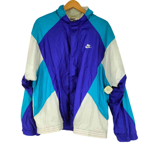 ナイキ NIKE 90S 銀タグ マルチカラー ナイロンジャケット メンズ JPN:L