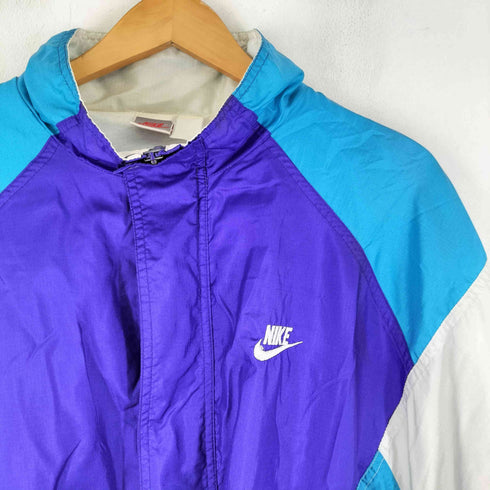ナイキ NIKE 90S 銀タグ マルチカラー ナイロンジャケット メンズ JPN:L