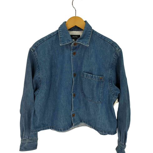 アーペーセー A.P.C. Gジャン デニム ポケット ししゅう ジャケット レディース JPN:34
