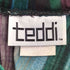 テディ teddi 80-90s ベロア ストライプ ハイネック 半袖 Tシャツ レディース
