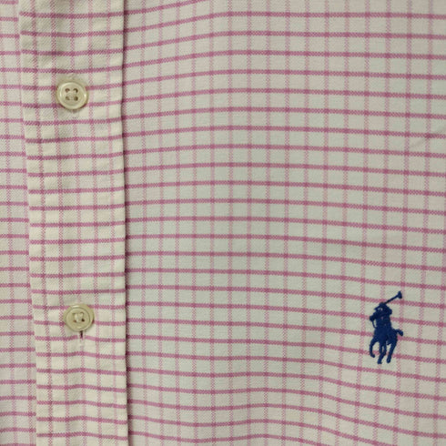 ラルフローレン RALPH LAUREN CLASSIC FIT ポニー刺繍 チェック柄 半袖シャツ メンズ XXL