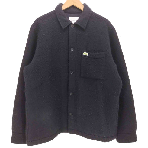 ラコステ LACOSTE ウールブレンドフェルトオーバーサイズ アウターシャツ メンズ import:M