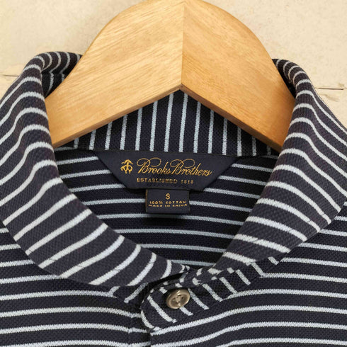 ブルックスブラザーズ BROOKS BROTHERS ボーダー 長袖 ポロシャツ メンズ S
