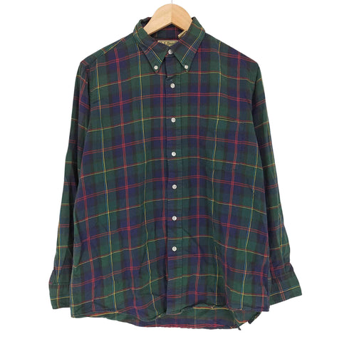エルエルビーン L.L.Bean 80-90s USA製 ボタンダウン 長袖 チェックシャツ メンズ