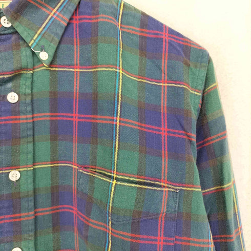 エルエルビーン L.L.Bean 80-90s USA製 ボタンダウン 長袖 チェックシャツ メンズ