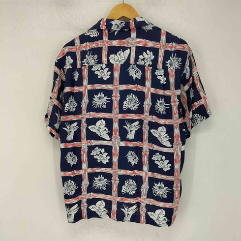navy flag レーヨンアロハシャツ メンズ