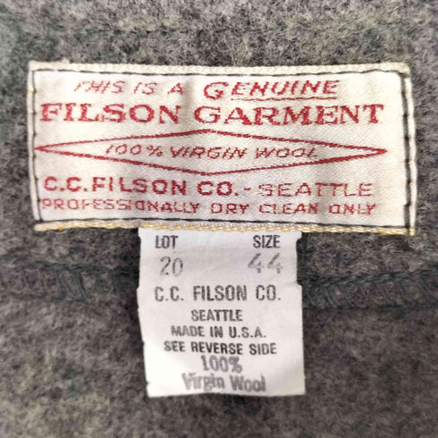 フィルソン FILSON USA製 MACKINAW WOOL VEST マッキーノウールベスト メンズ US:44