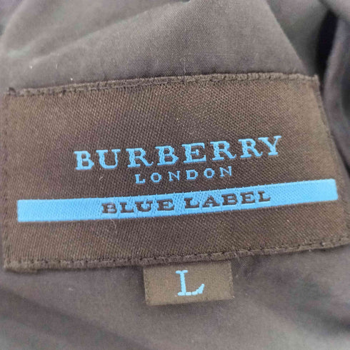 バーバリーブルーレーベル BURBERRY BLUE LABEL ベルテッド ショートトレンチコート レディース L
