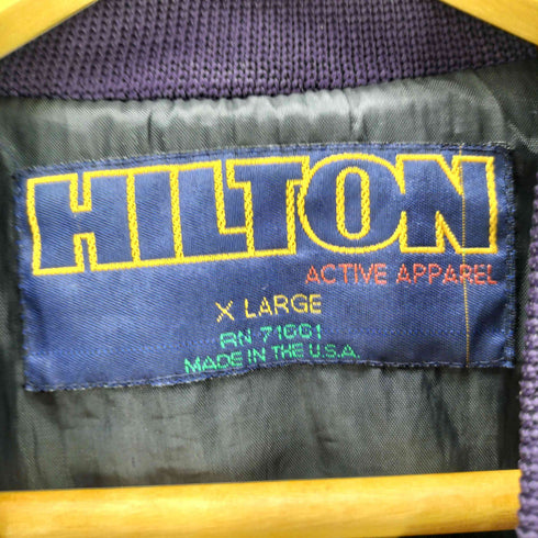 ヒルトン HILTON USA製 スイッチングカラー ブルゾン メンズ import:XL