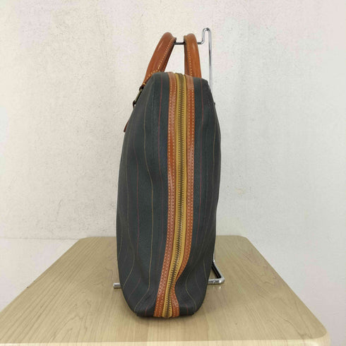 ジェイプレス J.PRESS マルチストライプ レザー ブリーフケース バッグ メンズ