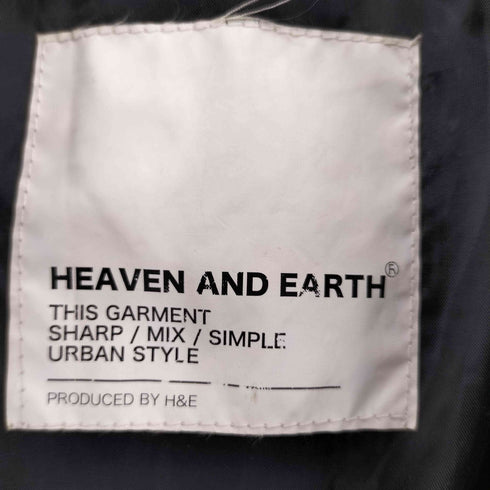 HEAVEN AND EARTH ヘブンアンドアース フェイクレザースタンドカラージャケット elegance レディース FREE
