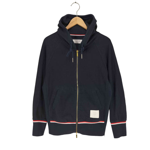 トムブラウン THOM BROWNE ワッフル生地 ジップアップパーカー メンズ JPN:2