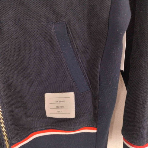 トムブラウン THOM BROWNE ワッフル生地 ジップアップパーカー メンズ JPN:2