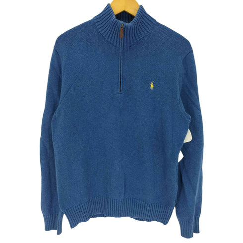 ポロラルフローレン POLO RALPH LAUREN ポニー ハーフジップ リブニット レディース import:M