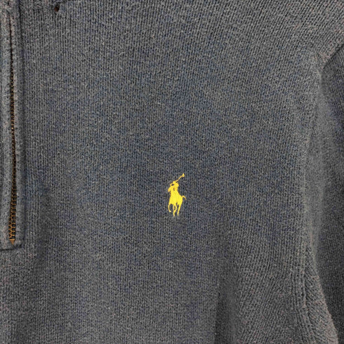 ポロラルフローレン POLO RALPH LAUREN ポニー ハーフジップ リブニット レディース import:M
