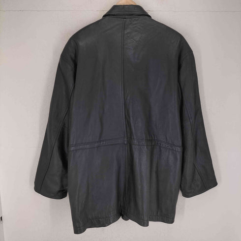 BIG BEAN lamb leather 羊革 レザーカーコート メンズ import:L