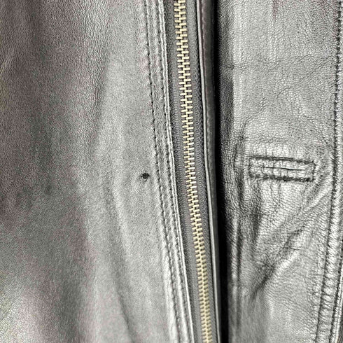 BIG BEAN lamb leather 羊革 レザーカーコート メンズ import:L