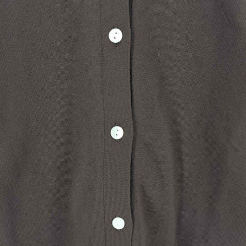 ユナイテッドアローズグリーンレーベルリラクシング UNITED ARROWS green label relaxing コットン ポリエステル クルーネック ニット カーディガン レディース
