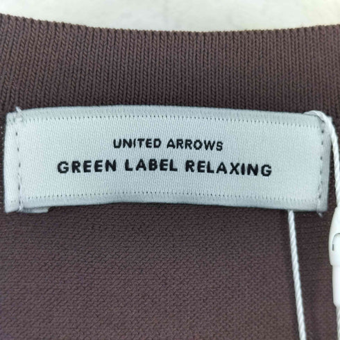ユナイテッドアローズグリーンレーベルリラクシング UNITED ARROWS green label relaxing コットン ポリエステル クルーネック ニット カーディガン レディース