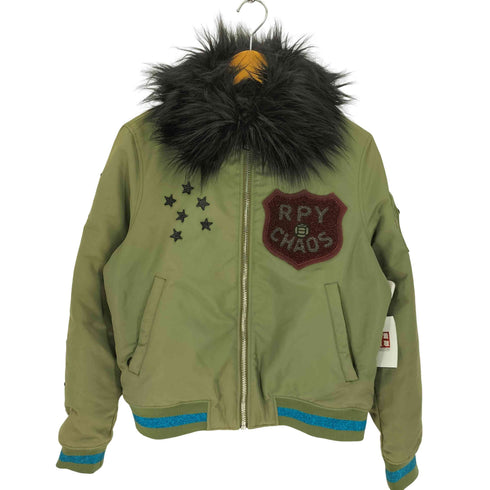 リプレイ REPLAY Fur Hooded Bomber Jacket ファー フーデッド ボンバー ジャケット MA1 Y2K レディース import:S