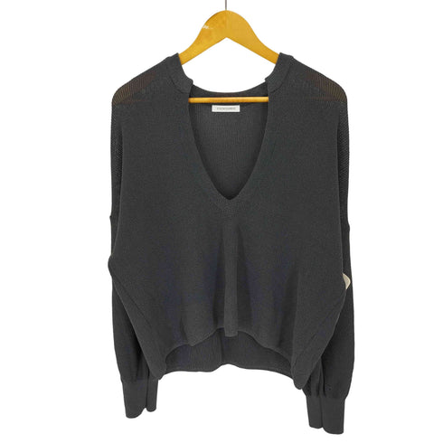 ラウンジドレス Loungedress 和紙天竺 スキッパー ニット レディース FREE