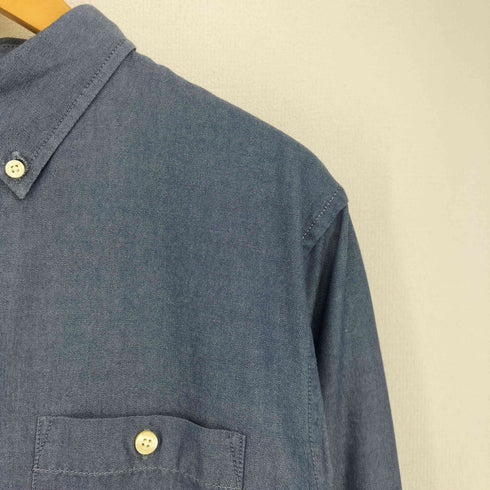 ザノースフェイス THE NORTH FACE コットン ポリ ミックスファブリック B.D シャンブレー シャツ メンズ import:XL