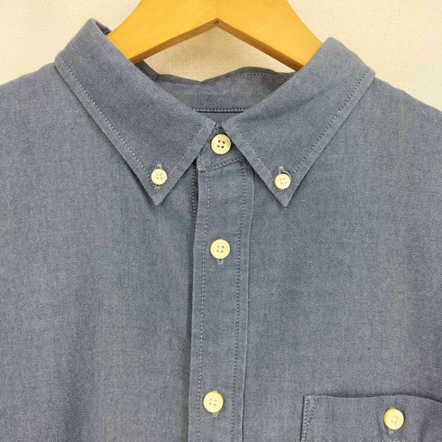 ザノースフェイス THE NORTH FACE コットン ポリ ミックスファブリック B.D シャンブレー シャツ メンズ import:XL