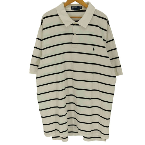 ポロバイラルフローレン Polo by RALPH LAUREN 90S 鹿の子 ポニー刺繍 S/S ポロ シャツ メンズ 4XL