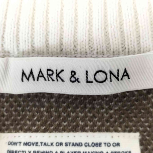 マークアンドロナ MARK&LONA スカル柄 Vネックニットセーター メンズ M