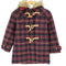 ラルフローレン RALPH LAUREN タータンチェック ファー ダッフルコート レディース 130