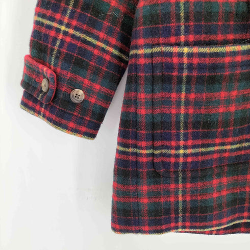 ラルフローレン RALPH LAUREN タータンチェック ファー ダッフルコート レディース 130