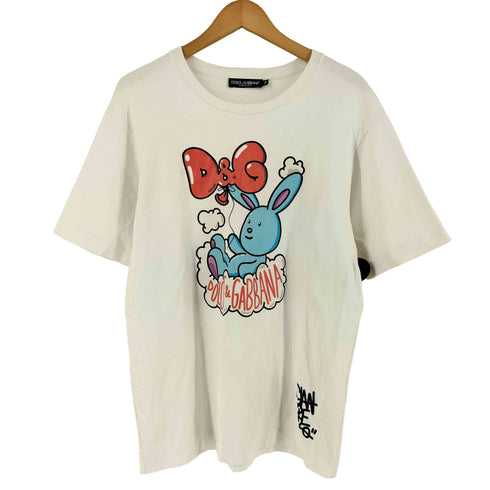 ドルチェアンドガッバーナ DOLCE&GABBANA コットン ウサギ キャラクター Tシャツ メンズ 36