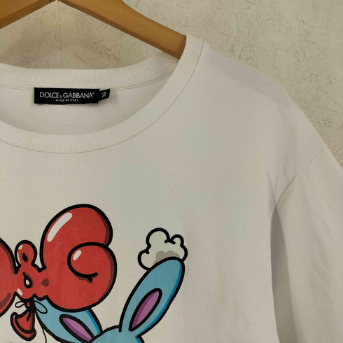 ドルチェアンドガッバーナ DOLCE&GABBANA コットン ウサギ キャラクター Tシャツ メンズ 36