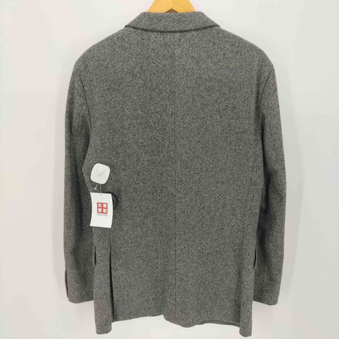 バーバリーブラックレーベル BURBERRY BLACK LABEL 裏地 総柄 ネップ 3B テーラードジャケット メンズ import:L