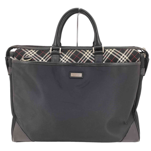 バーバリーブラックレーベル BURBERRY BLACK LABEL レザー切替 ノバチェック ブリーフケース メンズ
