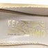 サルヴァトーレフェラガモ Salvatore Ferragamo ゴールドリボン オープントゥパンプス レディース 7 1/2