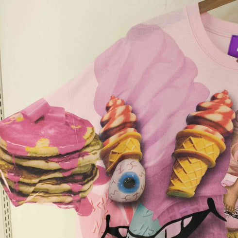 ランドバイミルクボーイ LAND by MILKBOY CEREAL KILLER TEE 総柄 プリント Tシャツ レディース