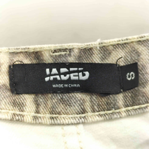 JADED レオパードプリント ワイドデニムパンツ レディース JPN:S