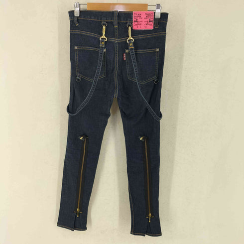 アールエヌエー RNA ボンテージロークロッチスキニーデニムパンツ スタッズ レディース S